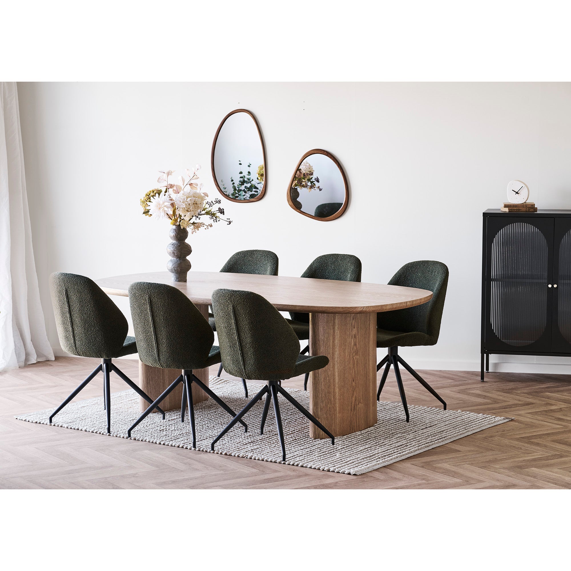 Burgos Mirror - Wood Look