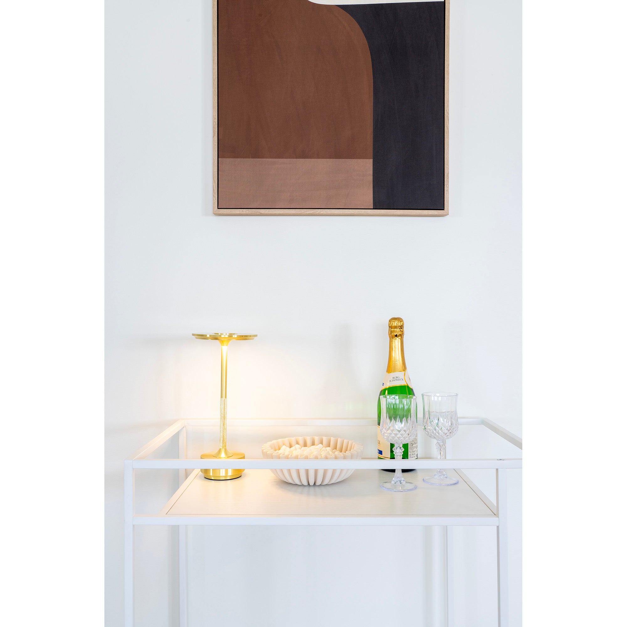 Heimdal table lamp - brass look