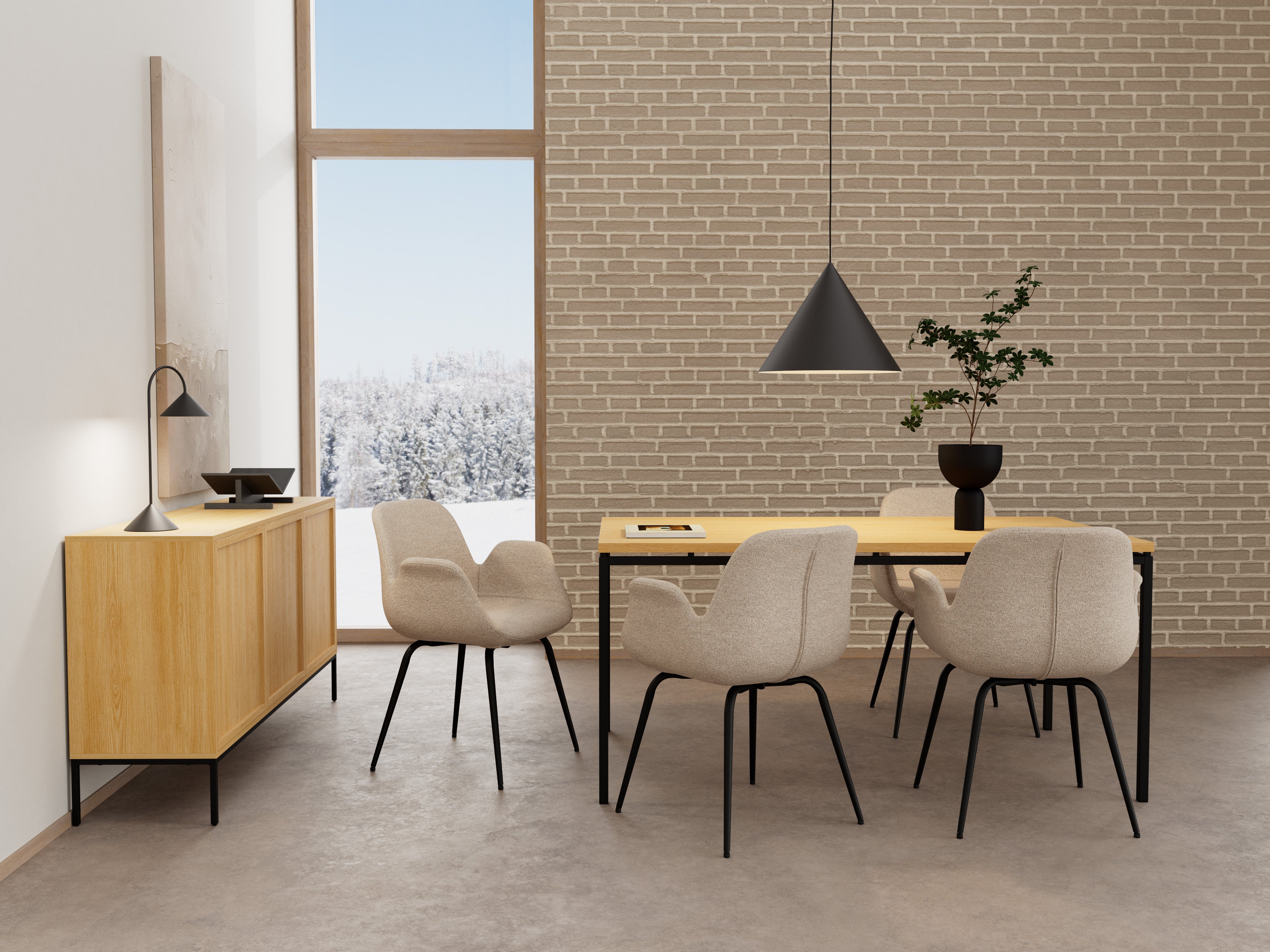 Sisal spisebordsstol