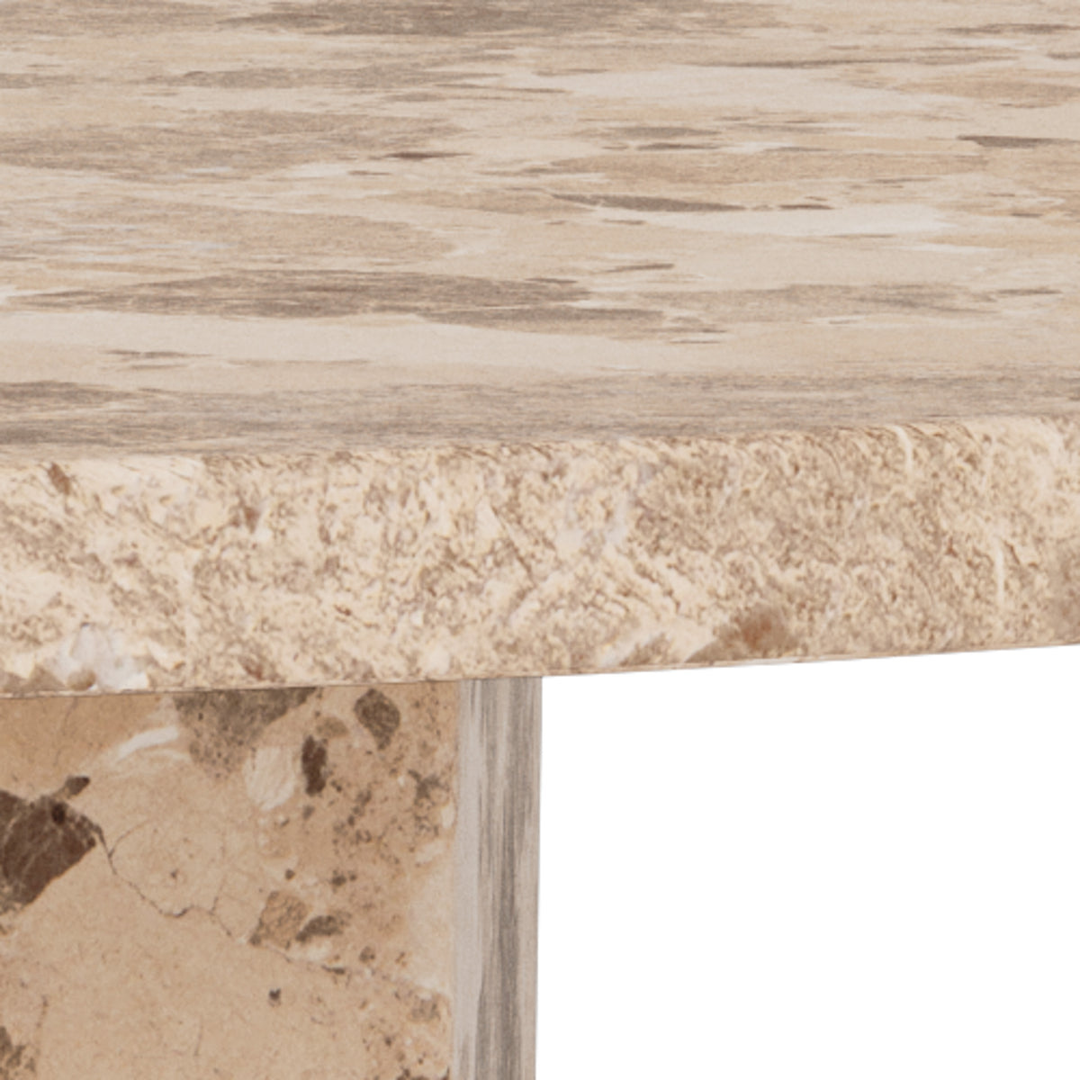 Breda marmor sofabord - latte - 80 x 80 x 42 cm