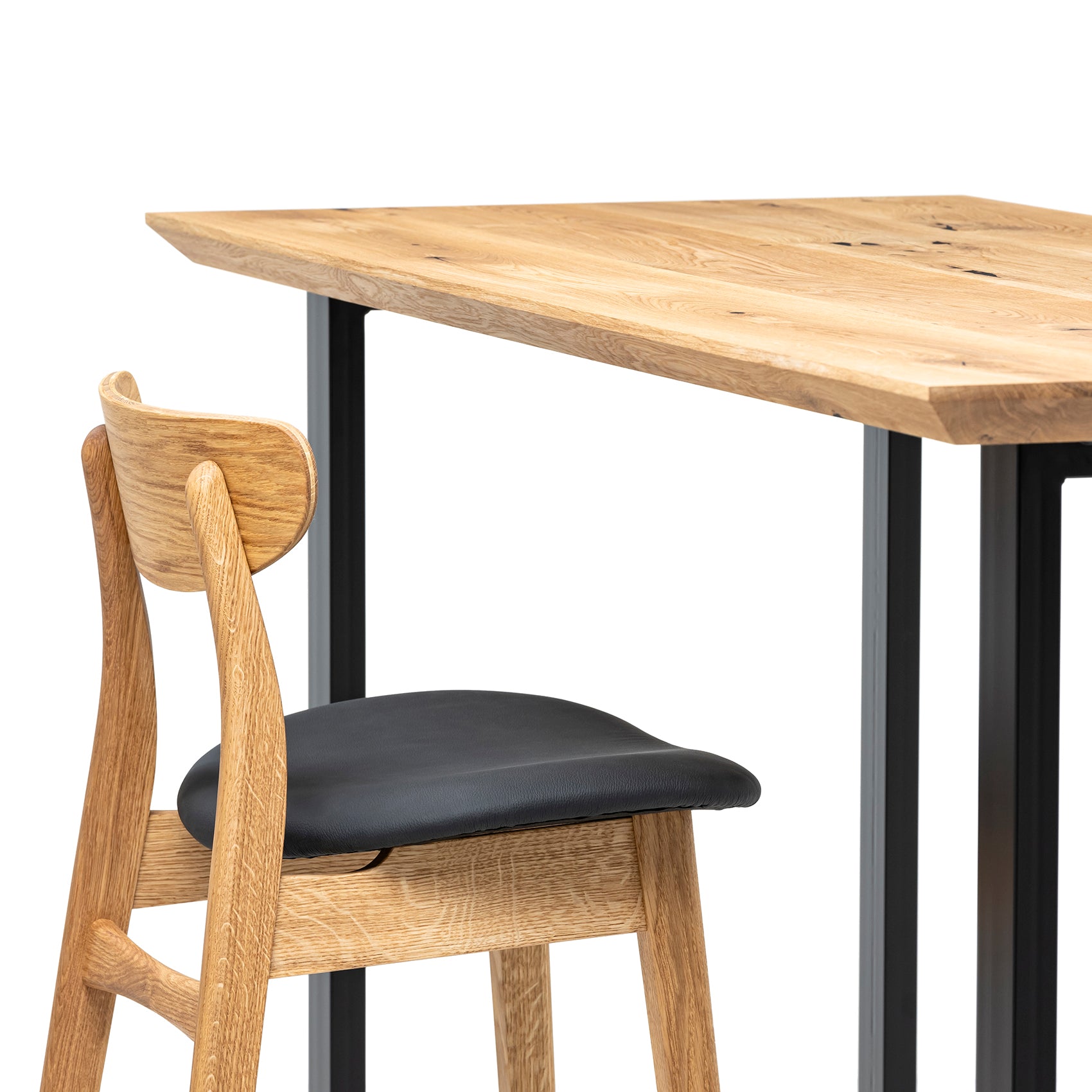 Højbord i naturolieret eg
