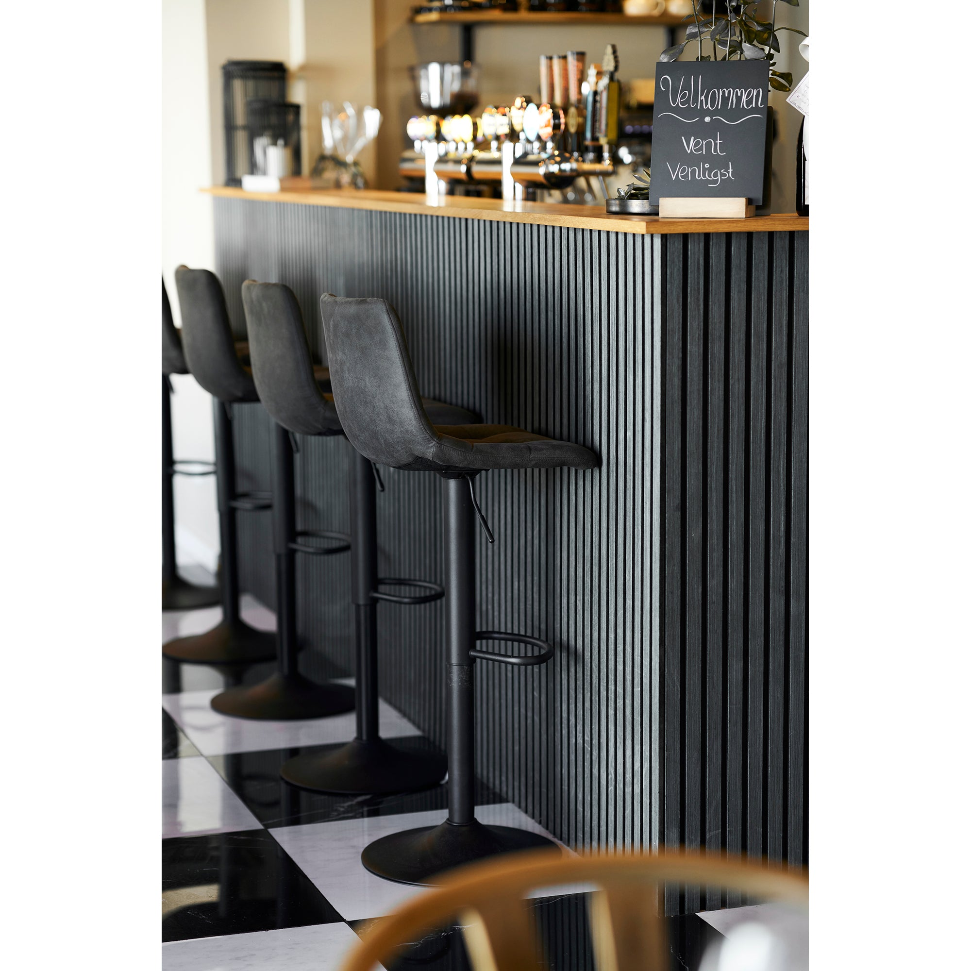 Sansas barstol - mørkegrå