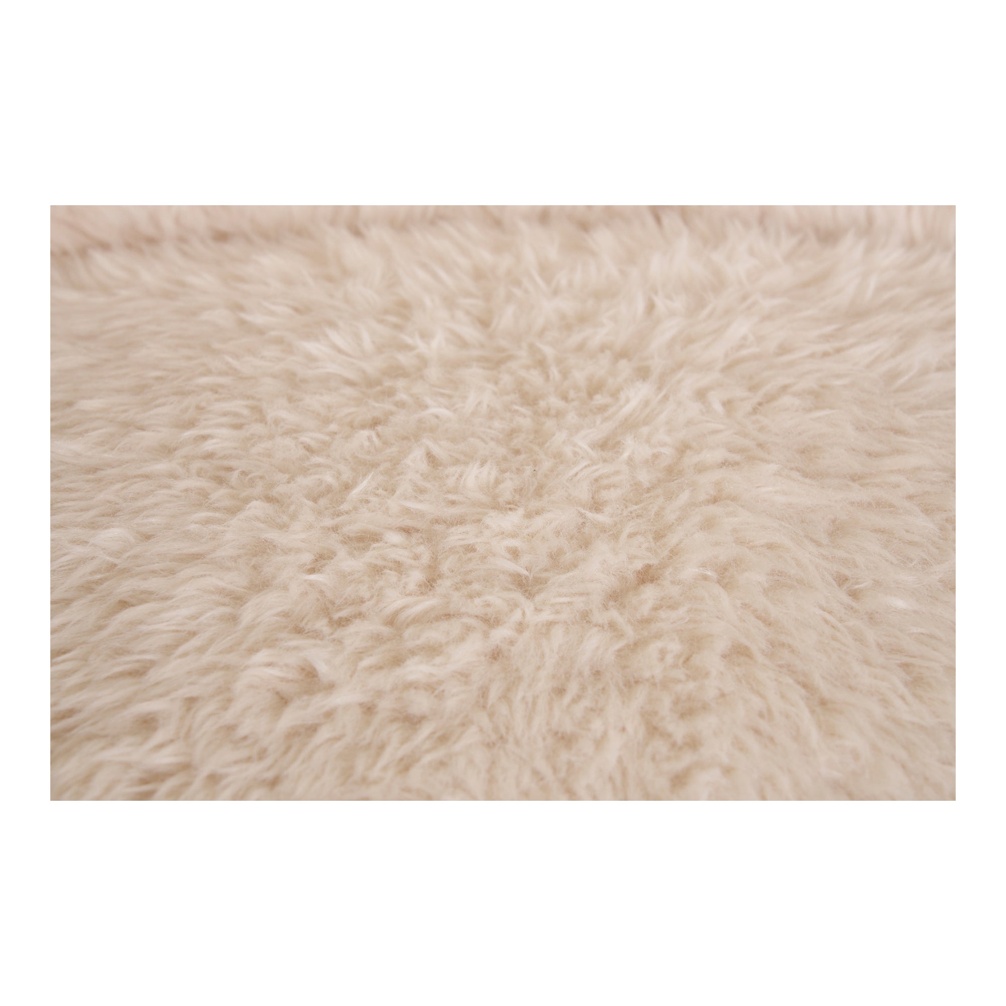 Setubal Loungestol - Imiteret pels - off-white