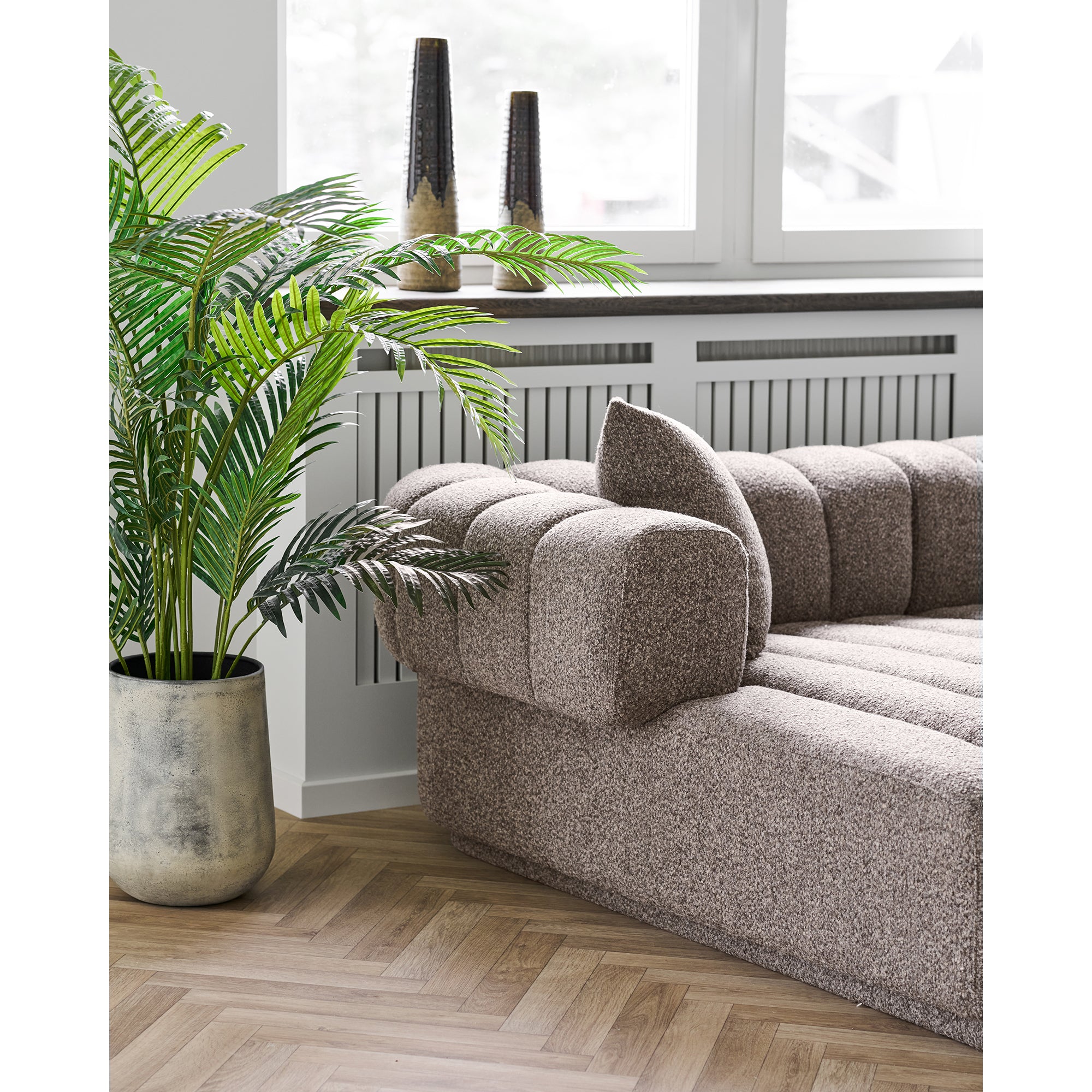 Cholet sofa venstrevendt chaiselong - brun