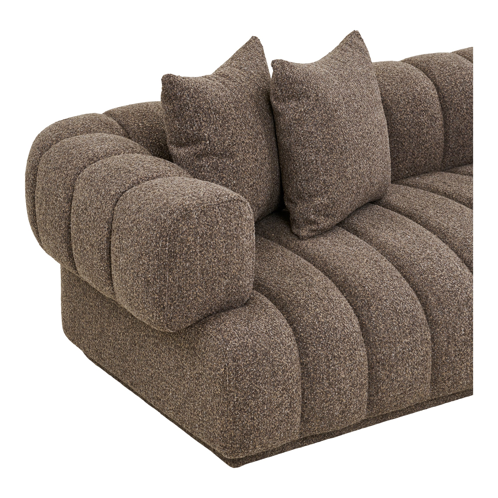 Cholet sofa højrevendt chaiselong - brun