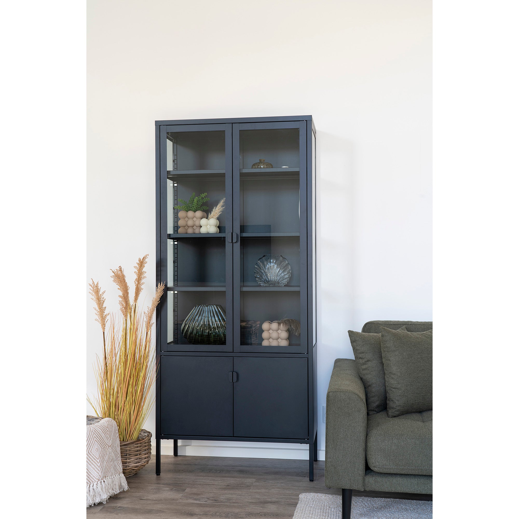 Brisbane vitrineskab - sort