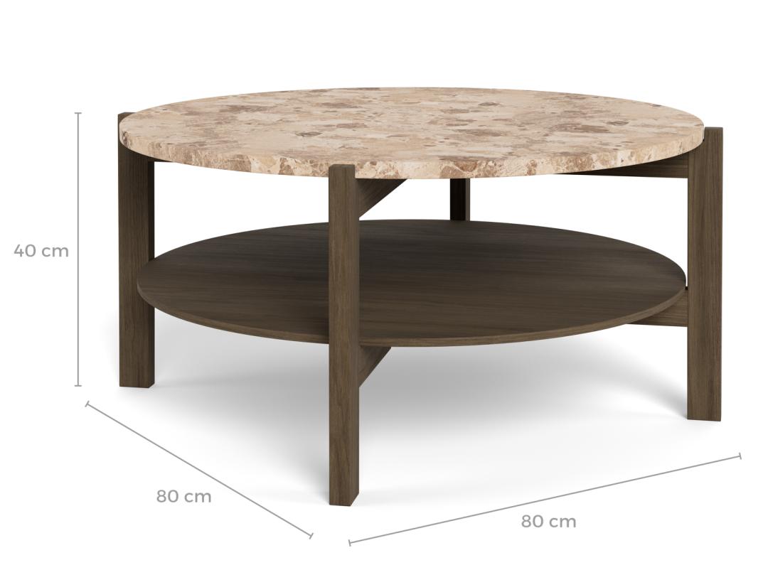 Dorsett Sofabord - 80 x 80 x 40 cm