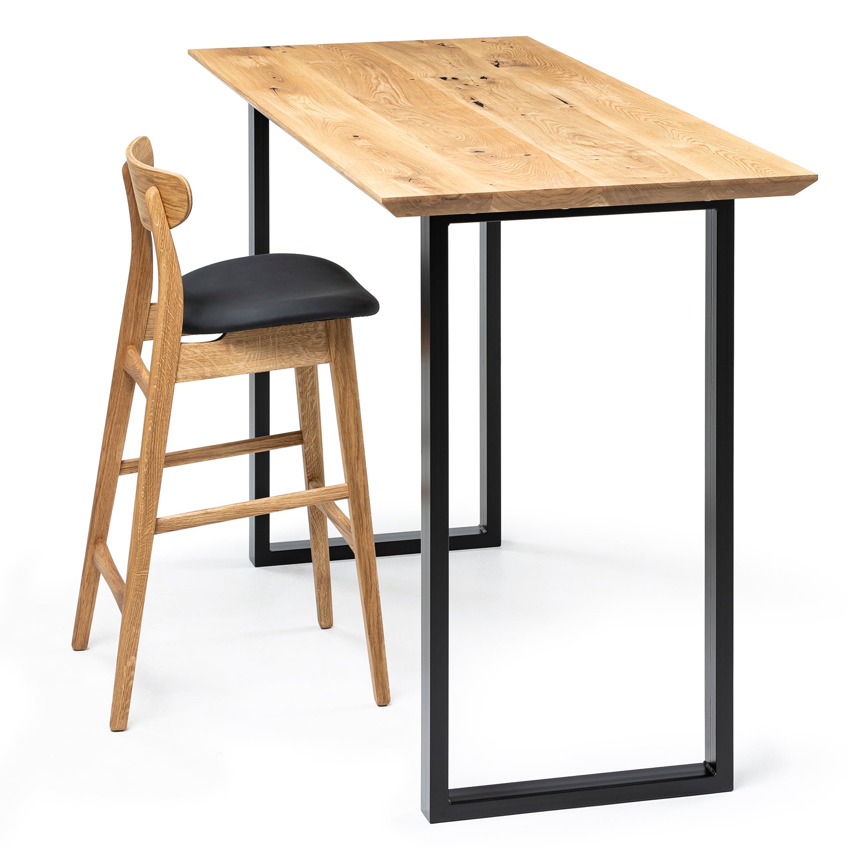 Højbord i naturolieret eg