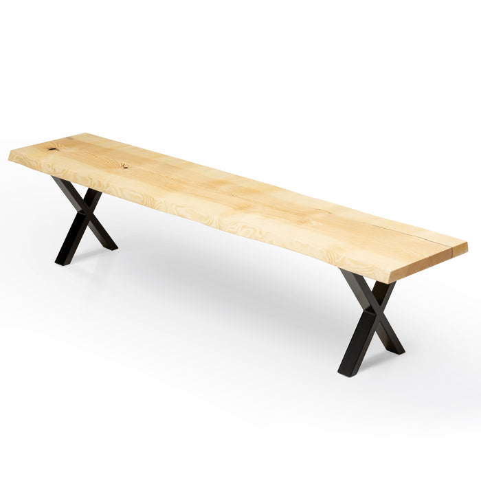 Natural oiled pine bench